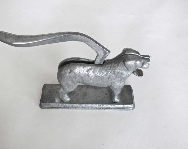 Large Iron Dog Nutcracker In Excellent Condition In Beverly Hills, CA