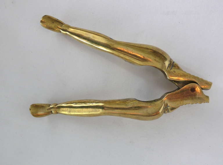 American Solid Brass Ladies Legs Nutcracker