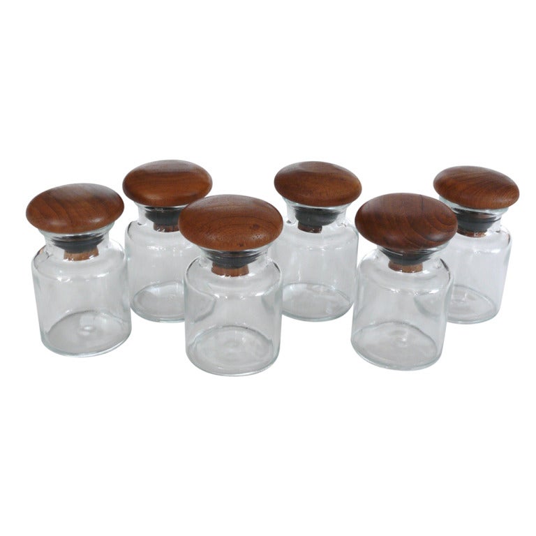 Danish Modern Teak Spice Jars at 1stDibs