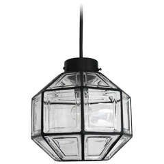 Large Iron and Glass Lantern Pendant