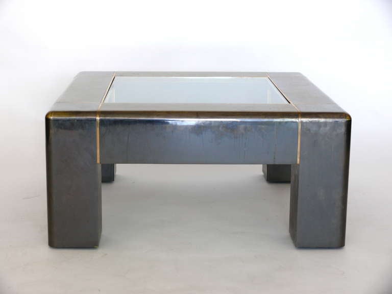 Karl Springer Coffee Table In Fair Condition In Beverly Hills, CA