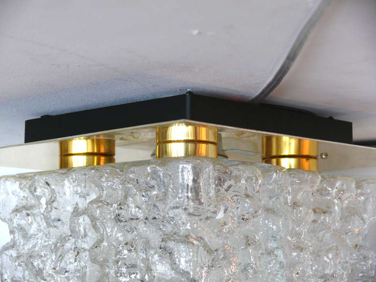 Ice Glass Flush Mount For Sale 3