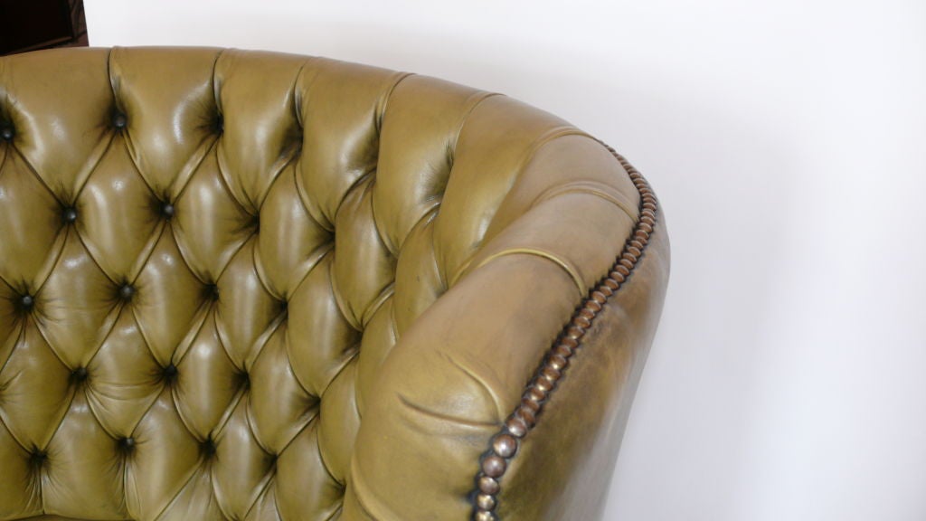 rounded wingback chair