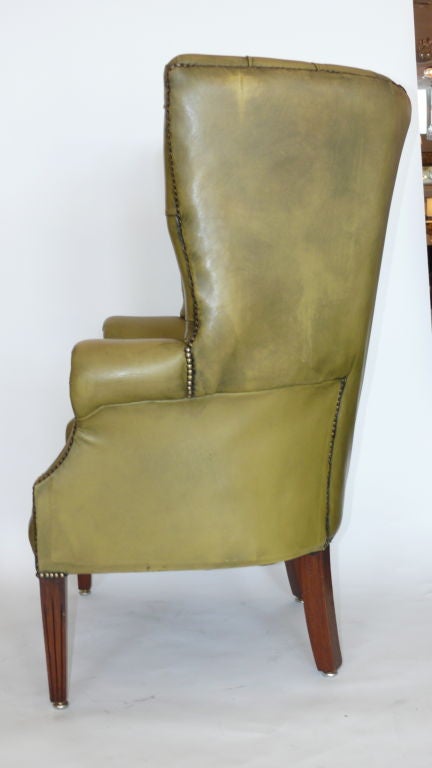 Curved Wingback Chair 2