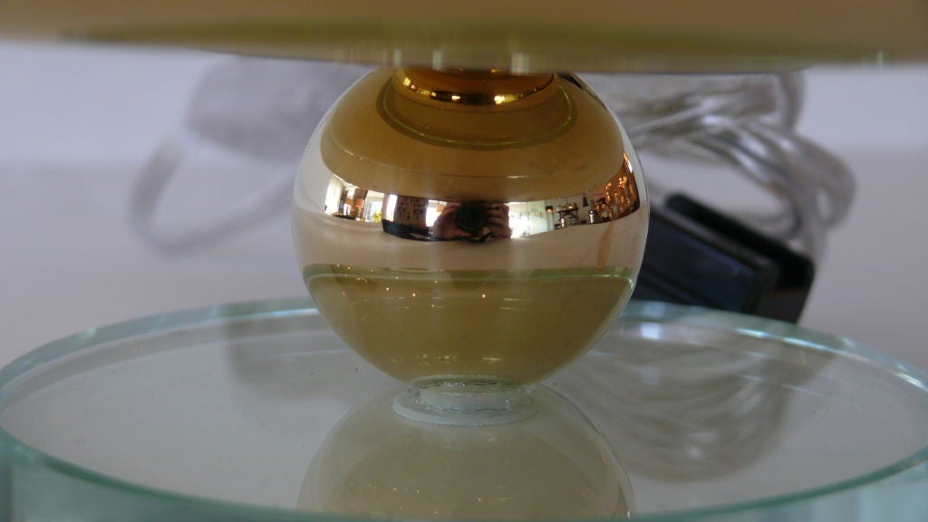 Brass Italian Hurricane Table Lamps