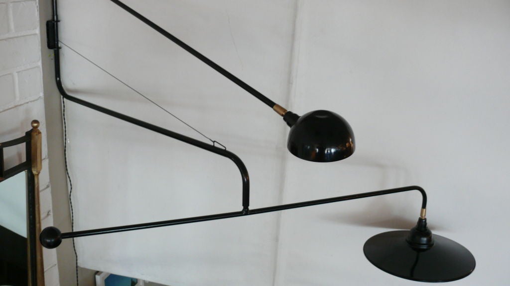 Giant French Articulating Double Arm Sconce 5