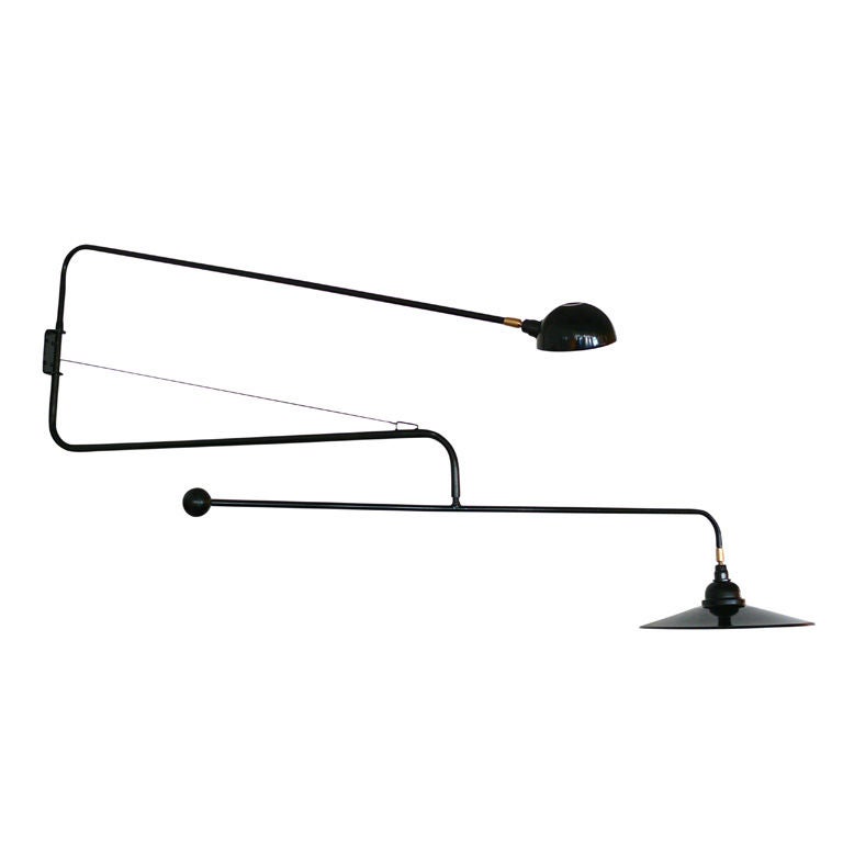 Giant French Articulating Double Arm Sconce