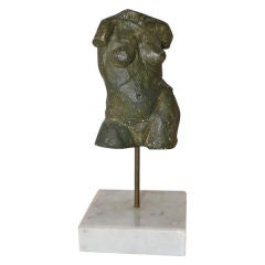 Petite Bronze Nude Woman Sculpture