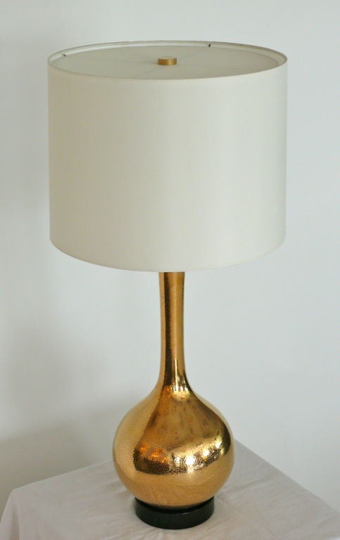 Gold Crackled Mercury Glass Lamps 4