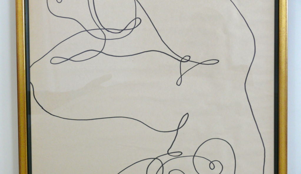 Wood Jean Negulesco Continuous Line Drawing