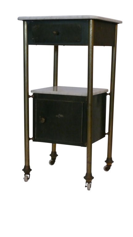 French Industrial Side Table