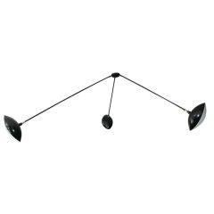 French Three Arm Ceiling Fixture