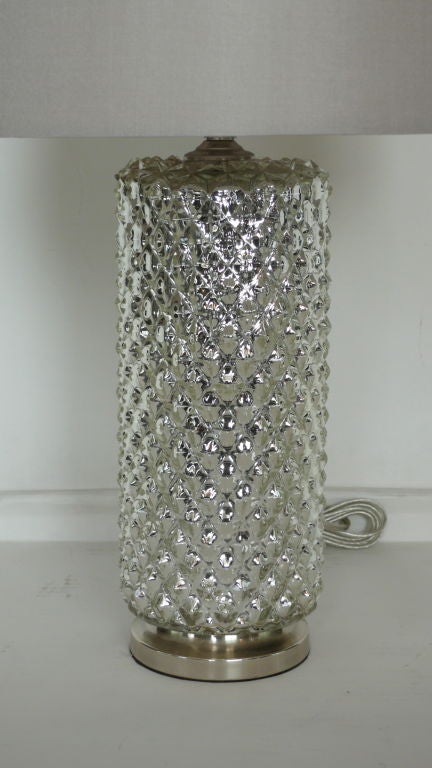 Mid-20th Century Petite Mercury Glass Lamps