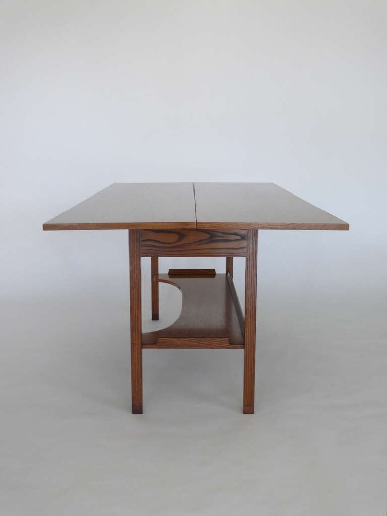 Flip Top Console/ Writing Table by Dunbar 3