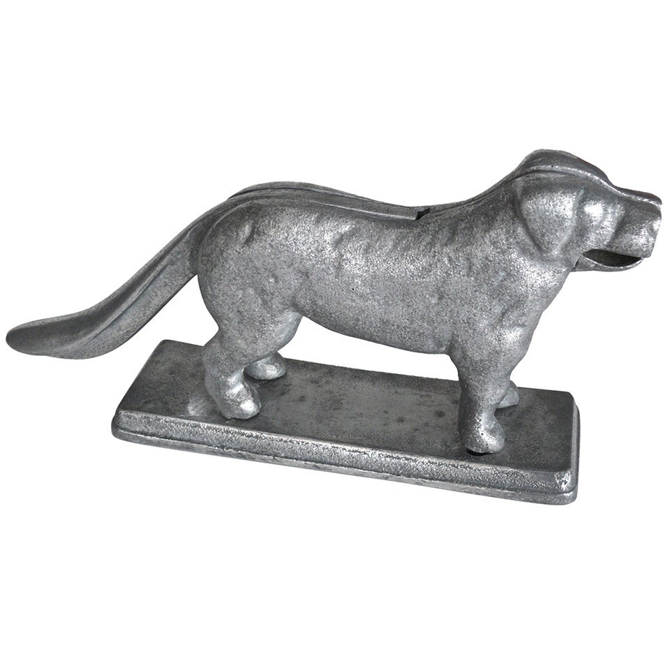 Large Iron Dog Nutcracker