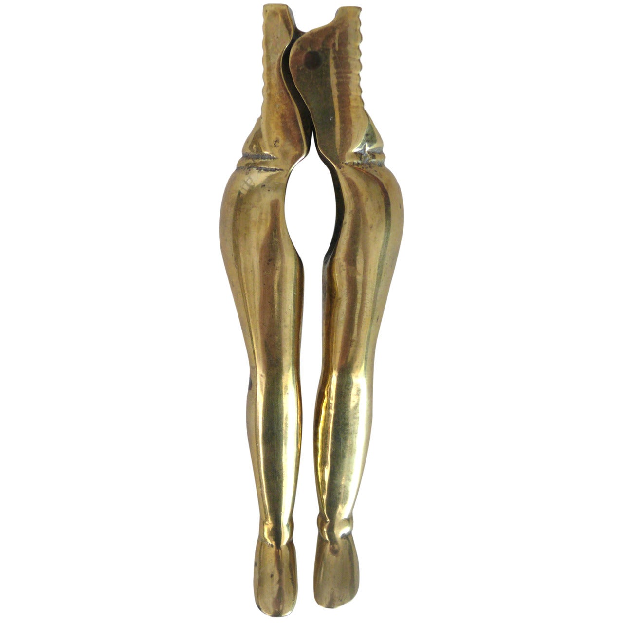 Solid Brass Ladies Legs Nutcracker