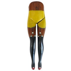 Vintage Wood Ladies Legs Nutcracker