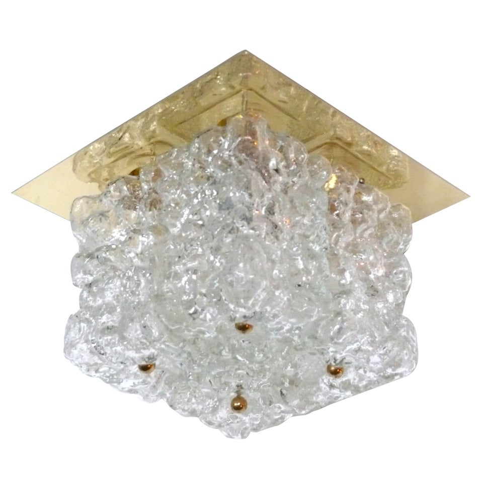 Ice Glass Flush Mount For Sale