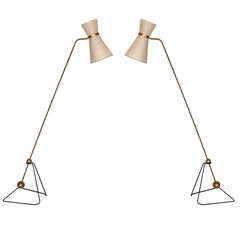 Pierre Guariche Style Floor Lamps