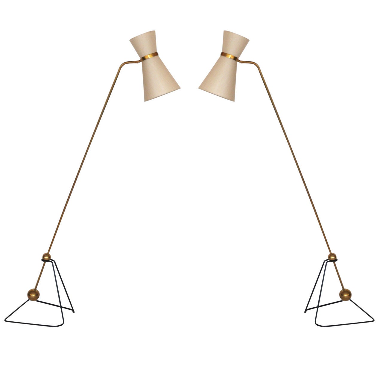 Pierre Guariche Style Floor Lamps