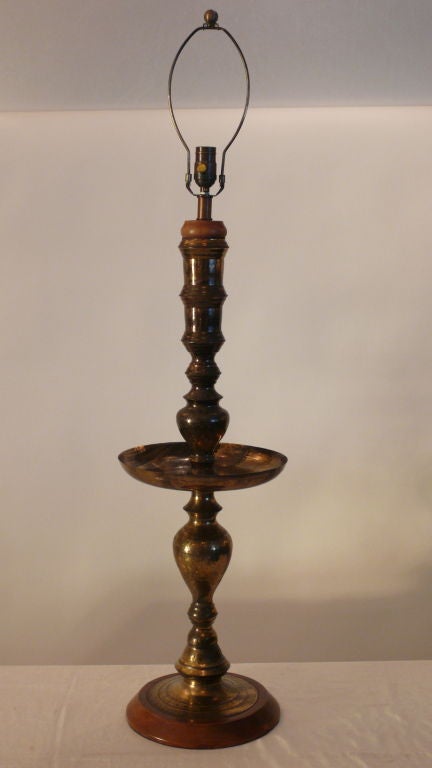 Tall Brass Moroccan Style Lamps