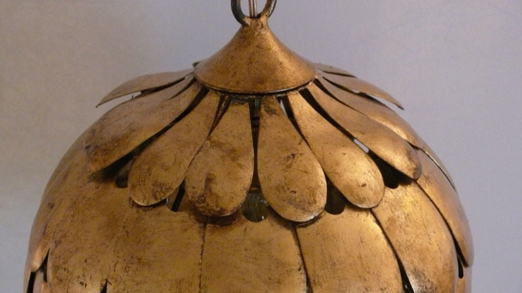 gold leaf ceiling light