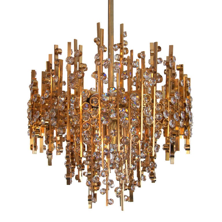 Large Pendant Chandelier by Palwa
