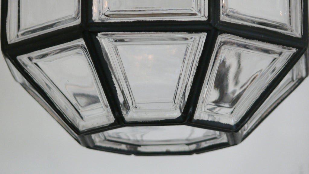 Iron and Glass Lantern Pendant 1