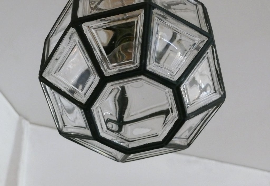 Iron and Glass Lantern Pendant 2