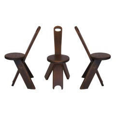 French Oak Stools