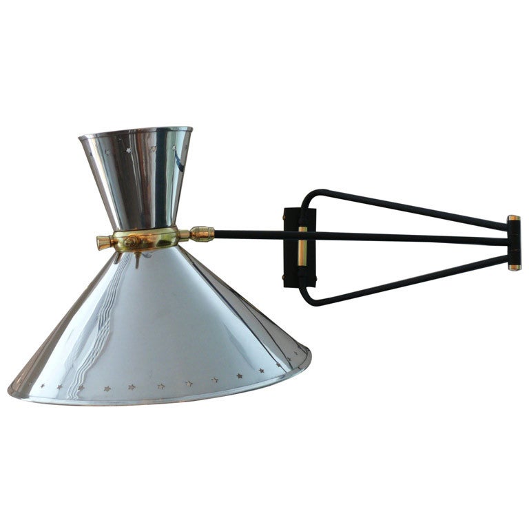 Articulating Sconce in the Style of Guariche at 1stdibs