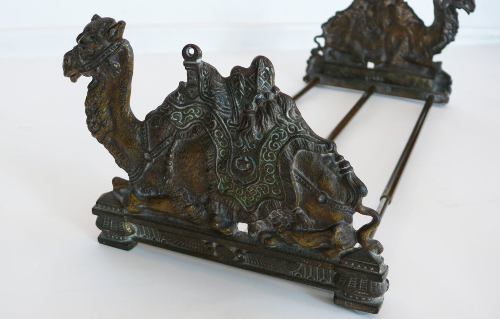 Brass Camel Extendable Book Ends at 1stDibs