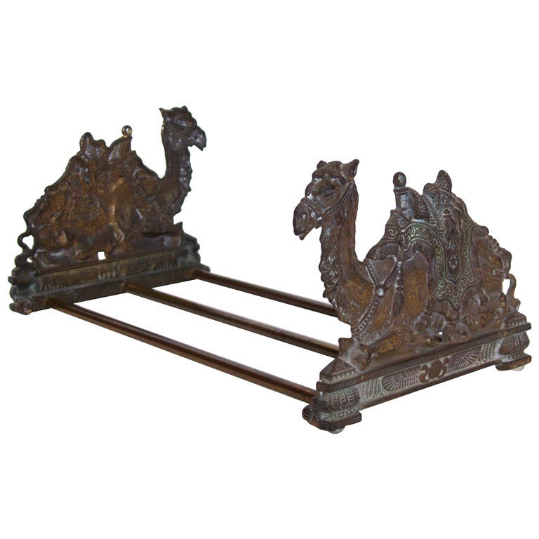 Brass Camel Extendable Book Ends at 1stDibs camel bookends