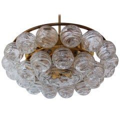 Austrian Textured Globe Chandelier