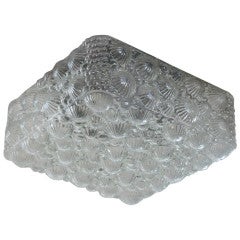 Austrian Glass Shell Flush Mount