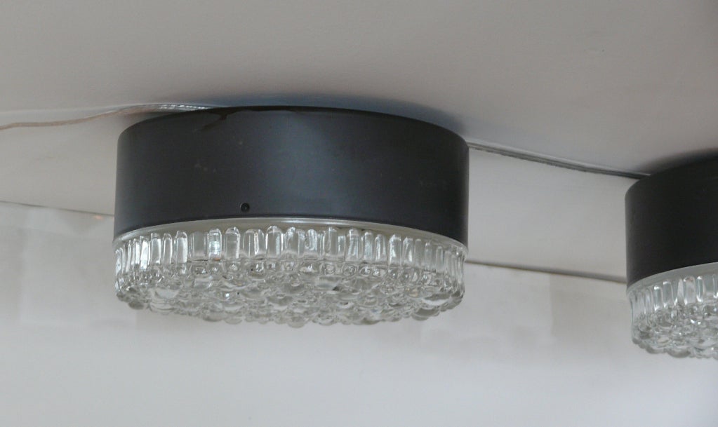 Petite Austrian Bubble Flush Mount In Excellent Condition For Sale In Beverly Hills, CA