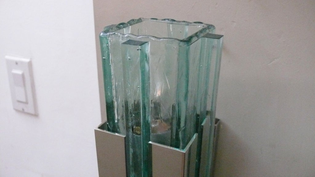 20th Century Italian Green Glass Sconces