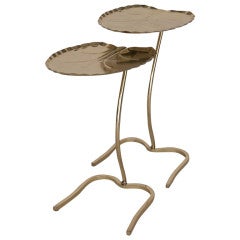 Brass Lily Pad Nesting Tables by Salterini