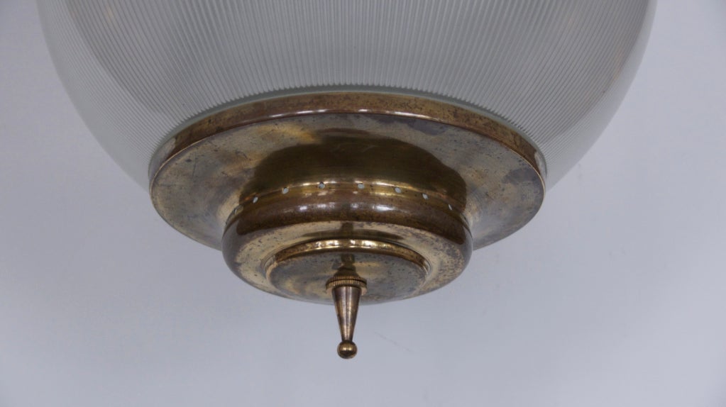 Brass Azucena Globe Pendant