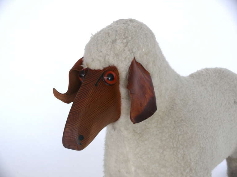 French Vintage Sheep Sculpture in the Style of Francois- Xavier Lalanne