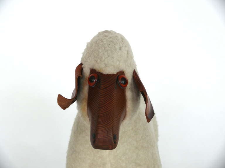 Vintage Sheep Sculpture in the Style of Francois- Xavier Lalanne In Good Condition In Beverly Hills, CA
