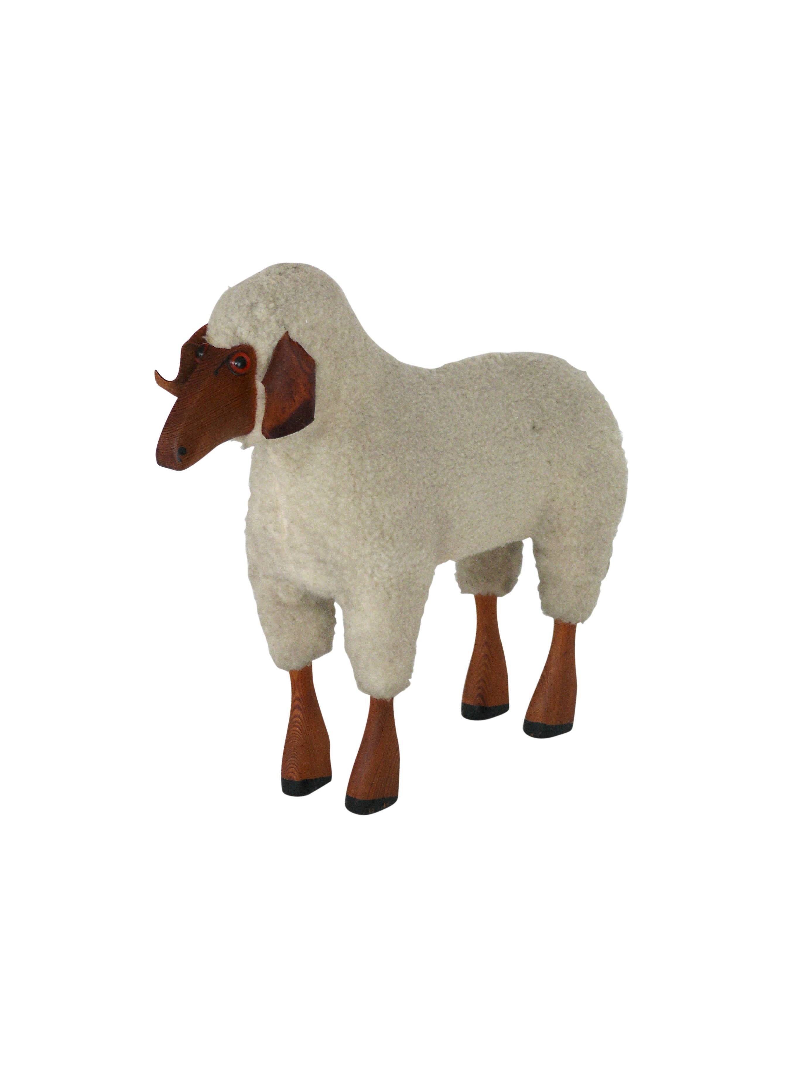Vintage Sheep Sculpture in the Style of Francois- Xavier Lalanne