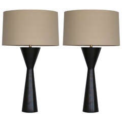 Wood Stacked Lamps