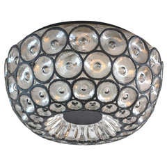 Large Austrian Iron Circle Flush Mount