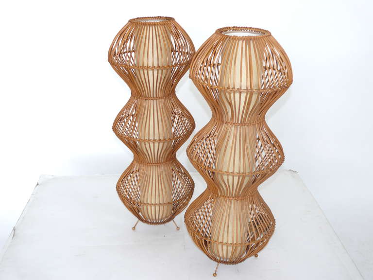 Rattan Table Lamps 4