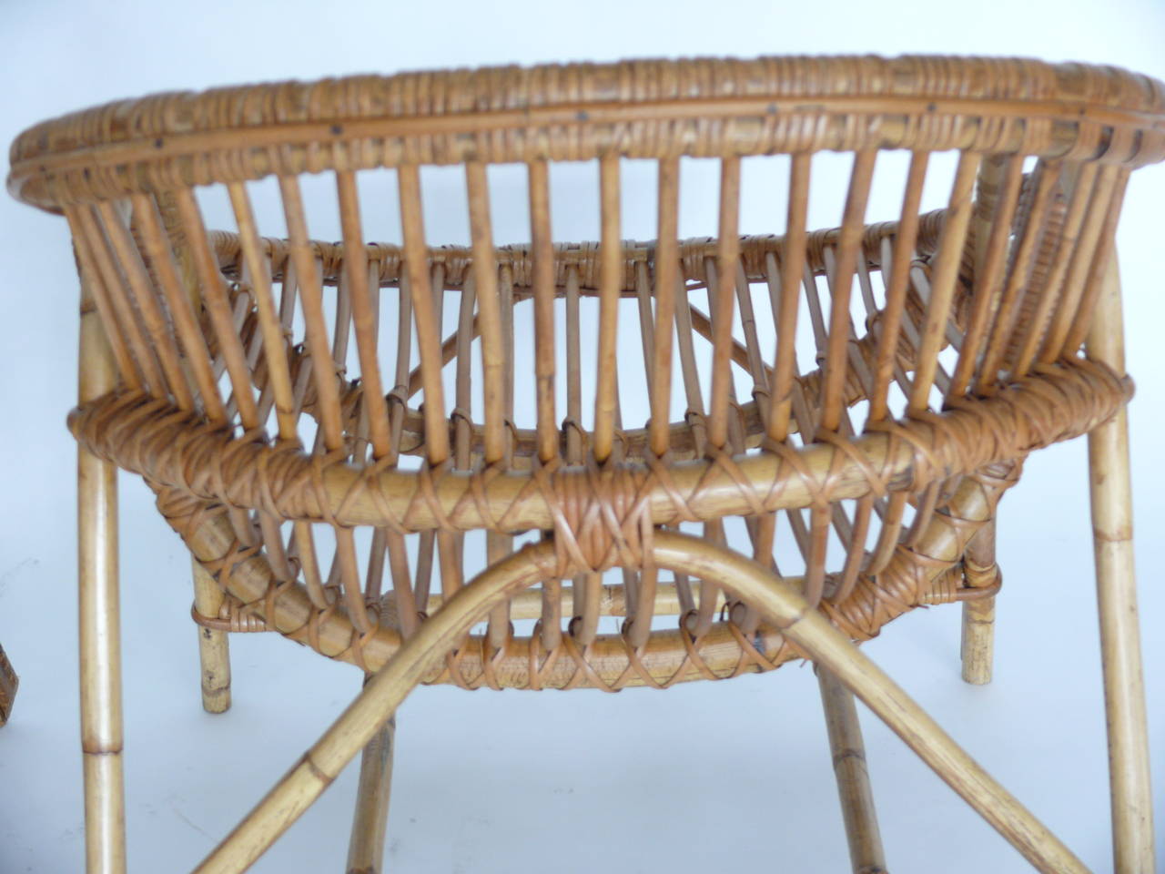 French Rattan and Bamboo Chairs 3