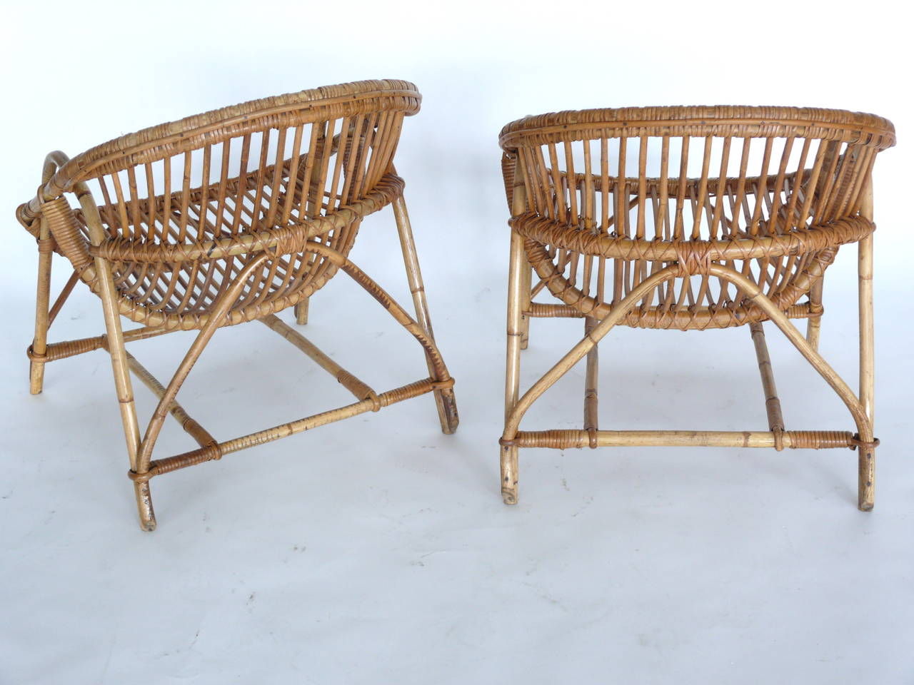 French Rattan and Bamboo Chairs 1