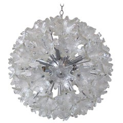 Large Murano Glass Flower Sputnik
