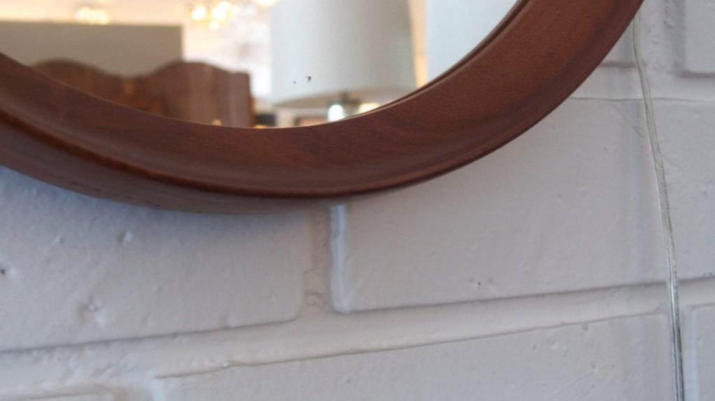 Danish Mirror with Leather Strap 2