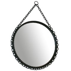 French Iron Chain Mirror